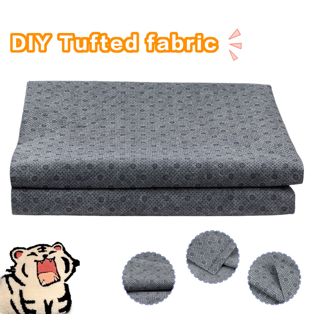 1M*1M Tufting Cloth Tufting Non-Slip Fabric Plum Blossom Pattern Tufting Fabric Non Slip Tufting Can