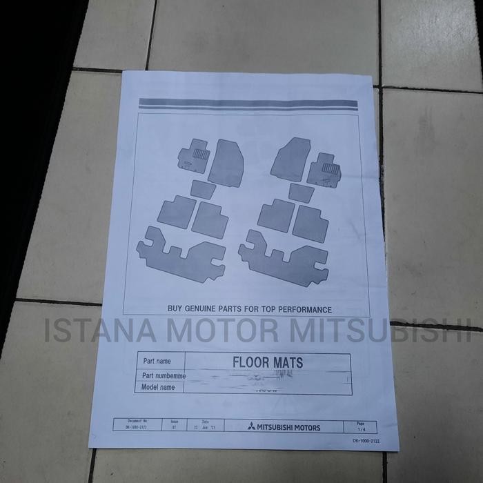 Karpet Mobil Floor Mat Mitsubishi Xpander Cross New Xpander Cros Kode 063
