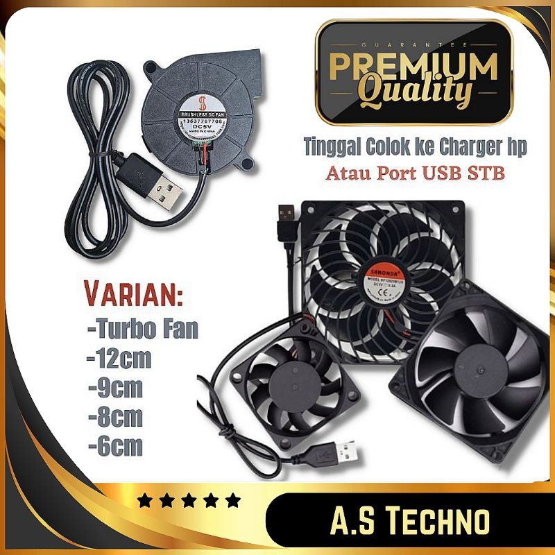 Cooling Fan USB Kipas Pendingin TV Box Wifi Router AQUASCAPE AQUARIUM