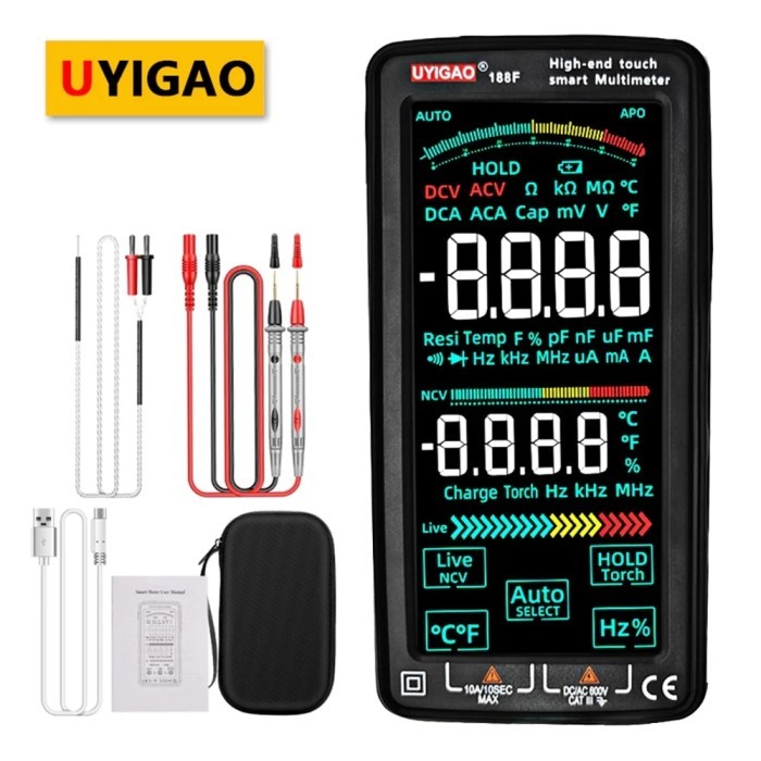 UYIGAO 188 Series Digital Multimeter Full Touch Screen Electric