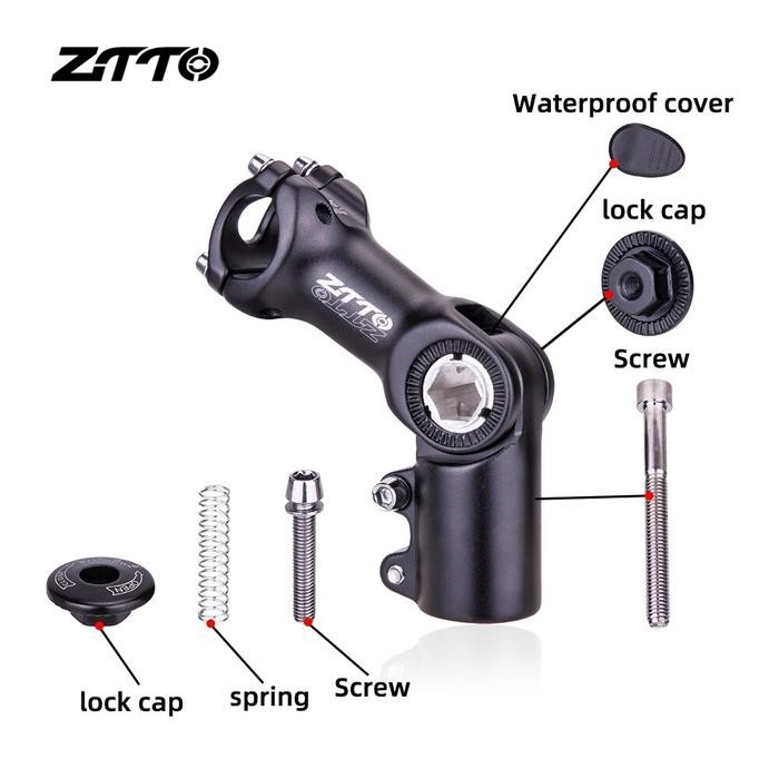 MASIH READY ZTTO BICYCLE STEM FORK RISER EXTENDER ADJUSTABLE 31.8 - STEM SEPEDA
