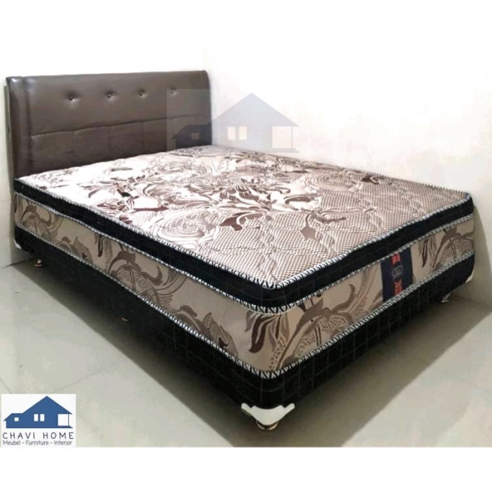 Set kasur springbed boxy bella super springbed lengkap sandaran