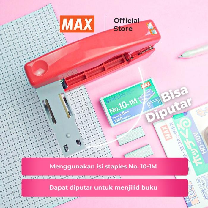 

Toso - Max Stapler Putar / Stapler Tengah Buku / Hd-10V Blue