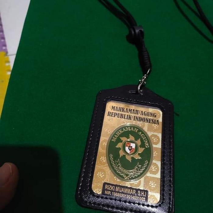 

id card bahan plat kuningan