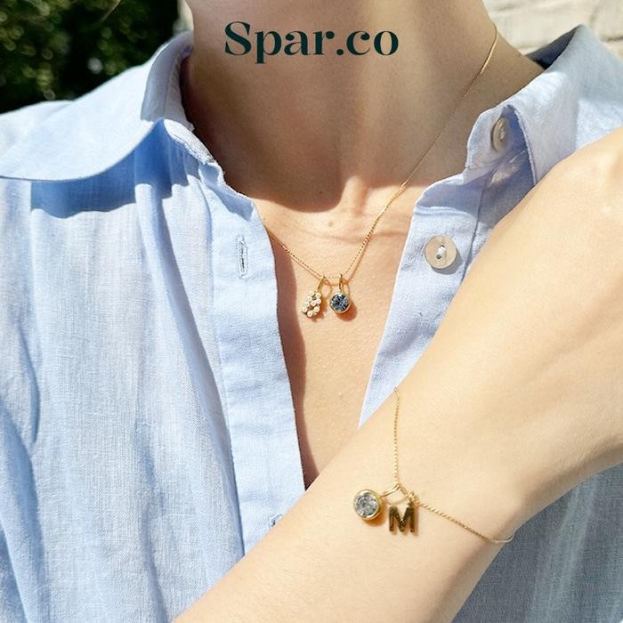 

TERLARIS Spar.co DIY Charm Set Custom Necklace and Bracelet Dengan 3 Charm Liontin Anti karat - Satu