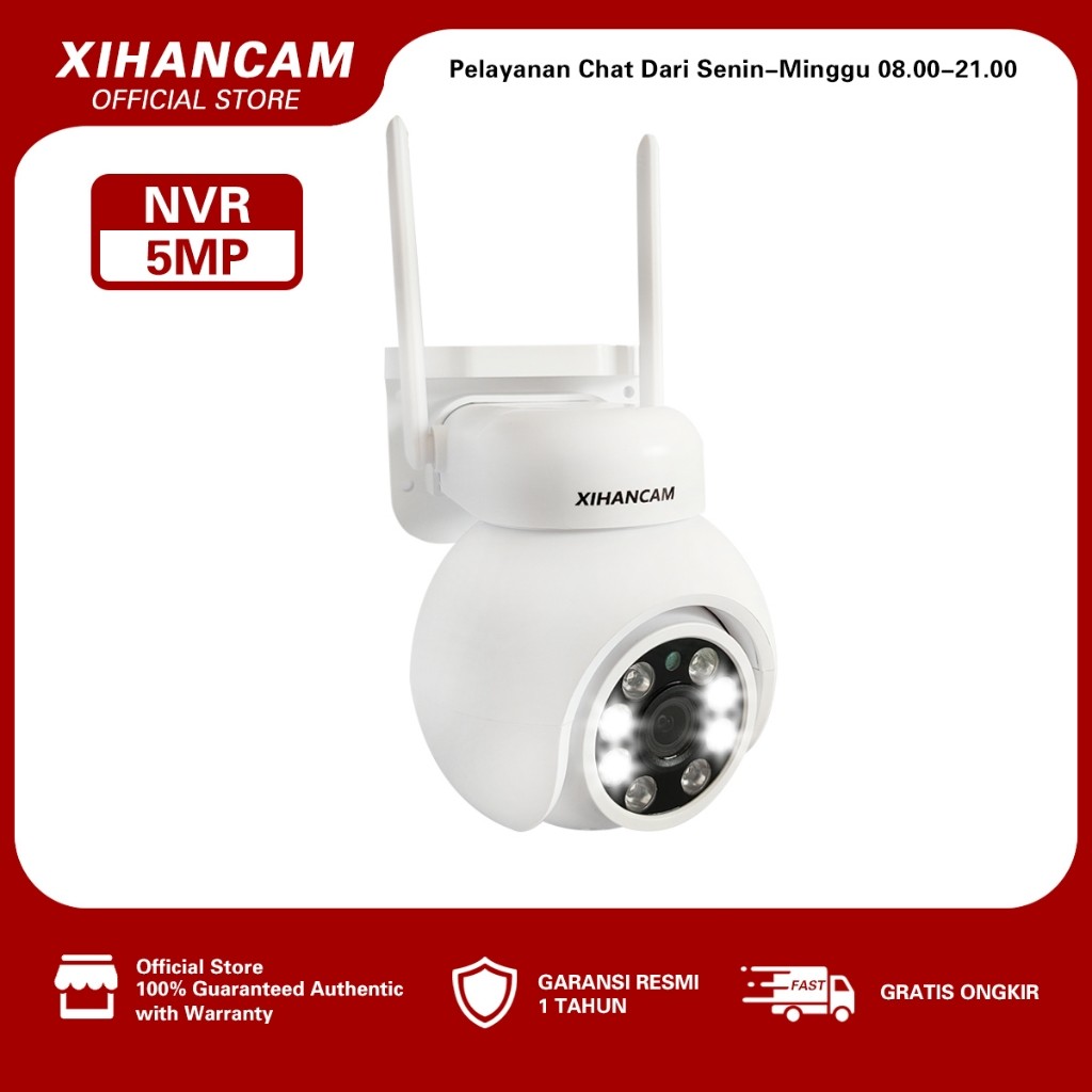 NEW PRODUCT XIHANCAM 5MP IP KAMERA WIFI CCTV OUTDOOR COLORVU WATERPROOF 360 PTZ ZOOM CCTV WIFI HP