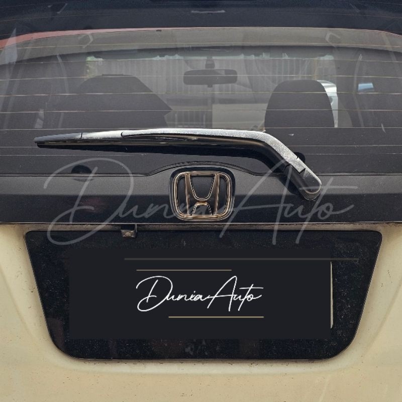 EmblemLogoBlackChromeHondaJazzGE8 2008 - 2014Belakang