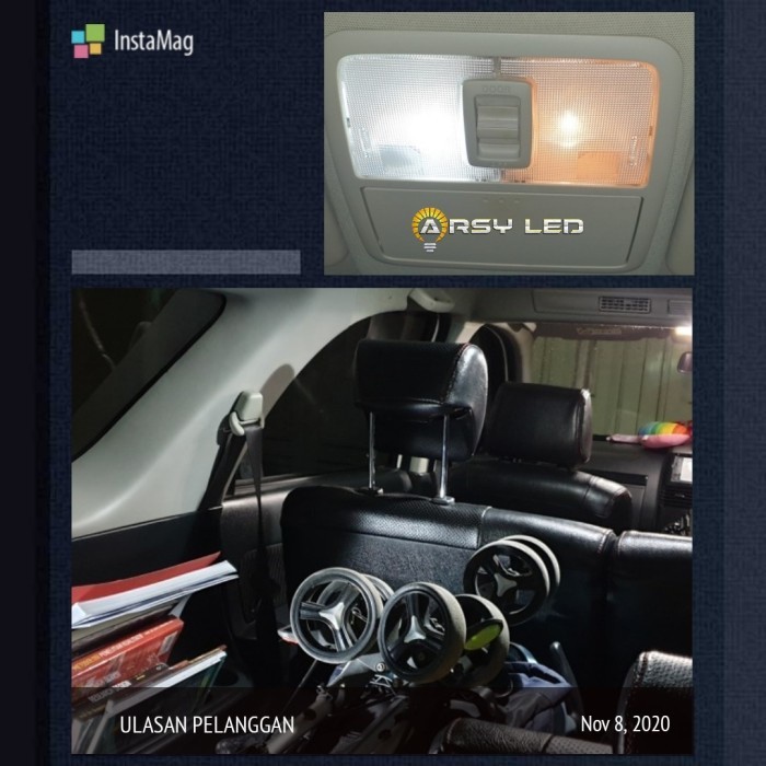Lampu Plafon Kabin Mobil Rush Terios LED Paket isi 4 Extrime ght