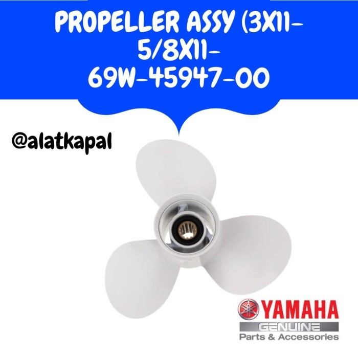 MESIN KAPAL PROPELLER ASSY UNTUK MESIN TEMPEL YAMAHA 40PK 2TAK
