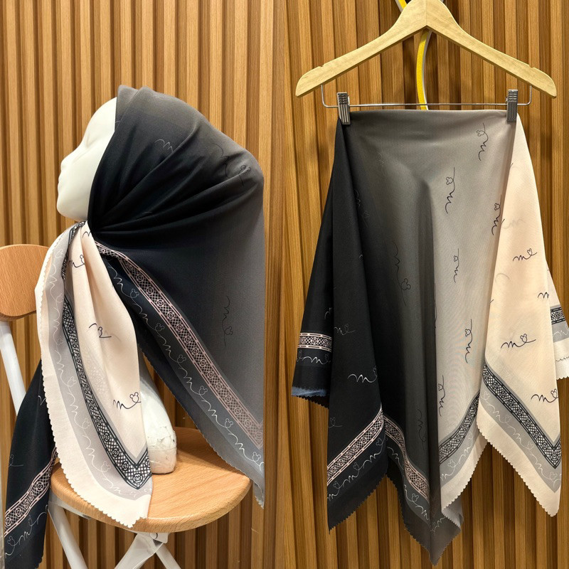 Hijab Motif Denay KW Denay Premium Segiempat Motif Hijab Segiempat Polos/Segiempat Printing/Meidina