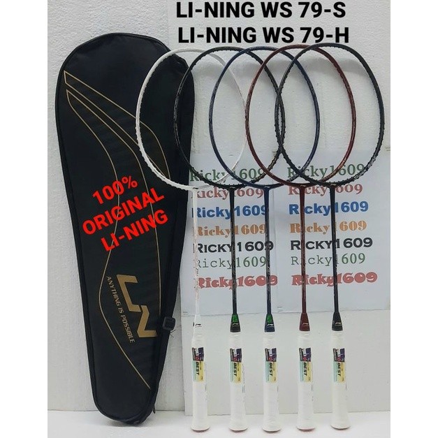 VIVE RAKET BADMINTON LINING WINDSTORM 79-S / 79-H - LINING WINDSTORM 79S / 79H (WEIGHT 79g -