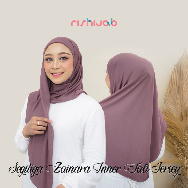 RIS HIJAB - SEGITIGA ZAINARA Segitiga Instan Inner Jersey Tali Daily Hijab JD7