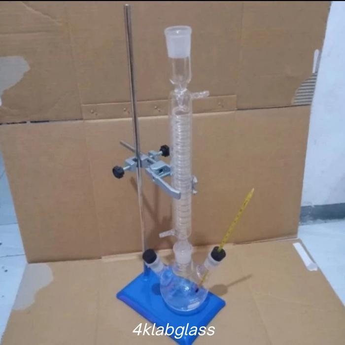 destilasi reflux 100 ml ( kondensor labu)