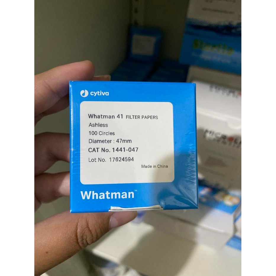 Whatman 41 Filter Papers Ashless Diameter 47 mm 1441-047 isi 100/pack