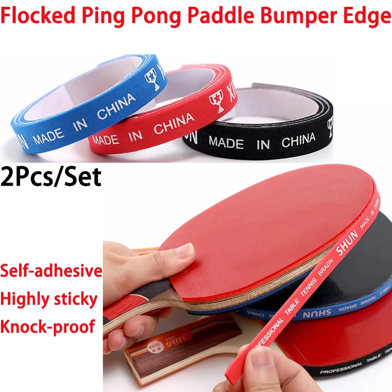 2Pcs/Set Table Tennis Racket Edge Guard Self-Adhesive Table Tennis Racket Protective Edge Racket
