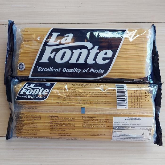 

Ready JT La Fonte Long Spaghetti 1000 gram / LONG 1000GR Pasta