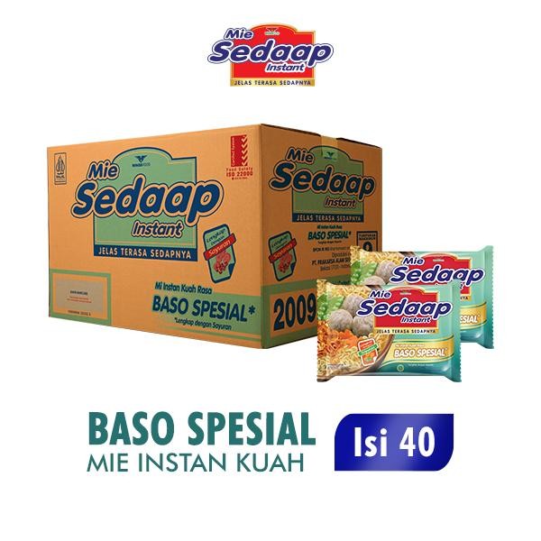 

Ready JT Sedaap Mie Instan Baso Spesial 77 gr Dus (Isi 40 pcs)