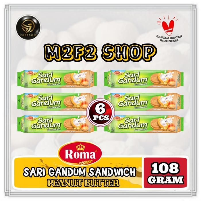 

Roma Biskuit Sari Gandum Sandwich Peanut Butter - 115 gr (Harga Pack)