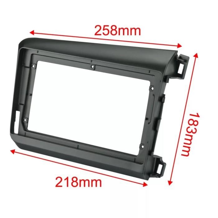 Promo. Frame Panel Headunit Android 9 Inch Untuk Honda Civic Fb2 2012-2015