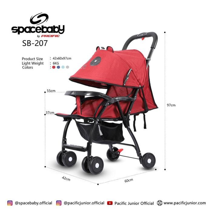 SPACE BABY Baby Stroller Kereta bayi SB 204