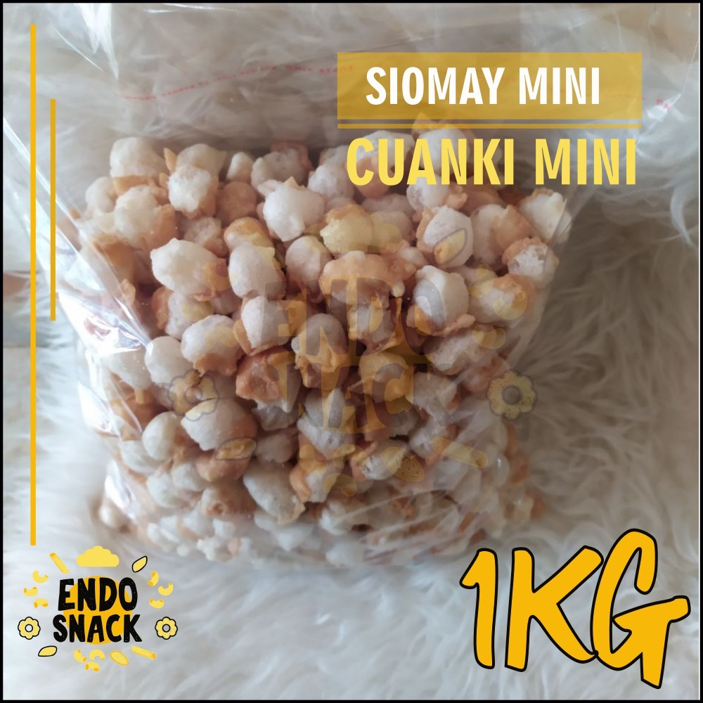 

debo 1 Kg SIOMAY MINI Cuanki Pangsit Gurilem Garut Merk SAWARGI Toping Baso Aci, dan Cuanki