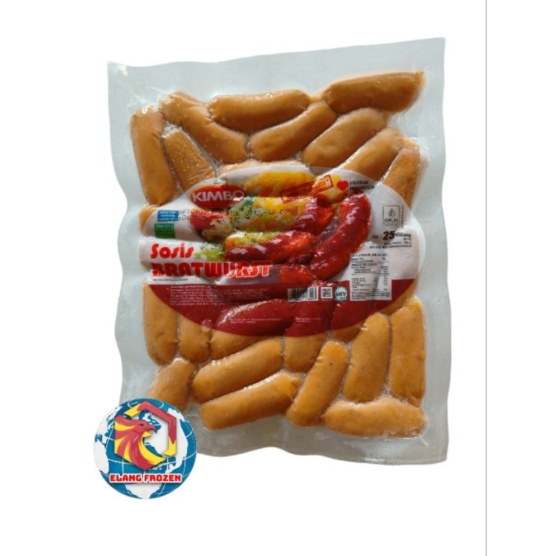 

debo Sosis Kimbo Bratwurst Mini Cocktail Isi 25 Frozen