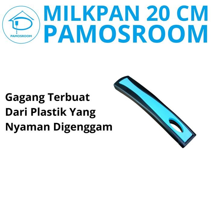Pamosroom Milk Pan Granit Marble 20cm Panci Susu Keramik Sauce Pan Marble Anti Lengket Tebal