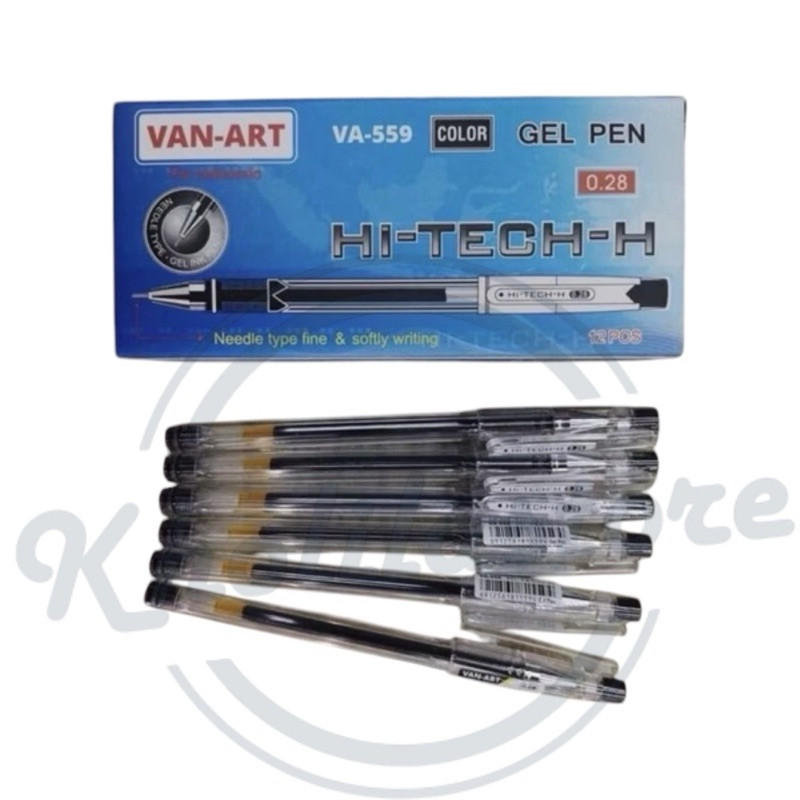 

Ready Pulpen Gel Hi Tech Van Art 0.28Mm Isi 12 Pcs Ready