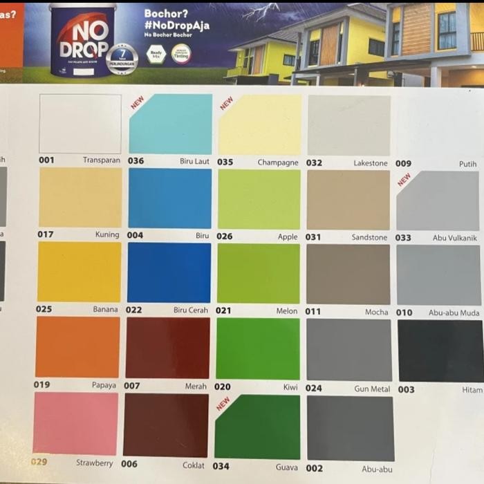 No Drop Cat Anti Bocor Warna(5 Kg)