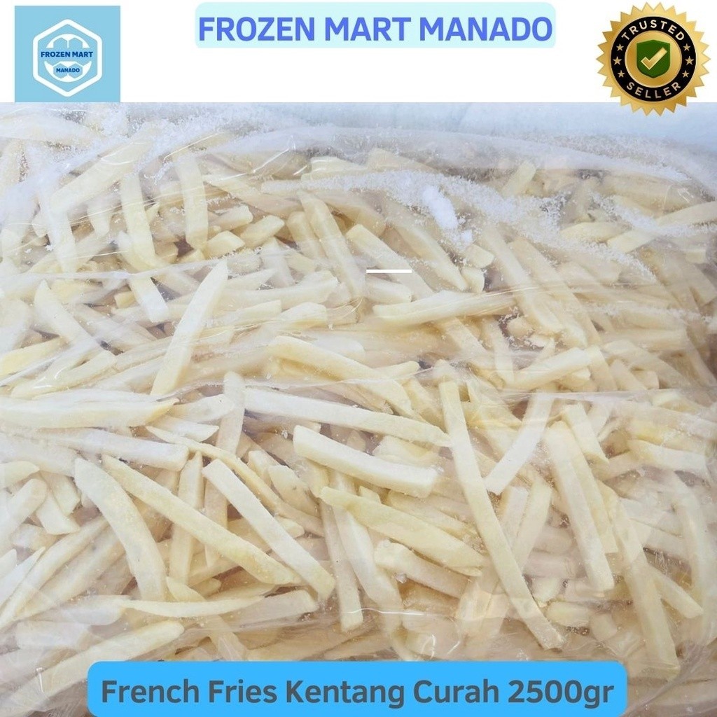 

French Fries Kentang Curah 2500gr - Frozen Mart Manado (Frozen Food Manado)