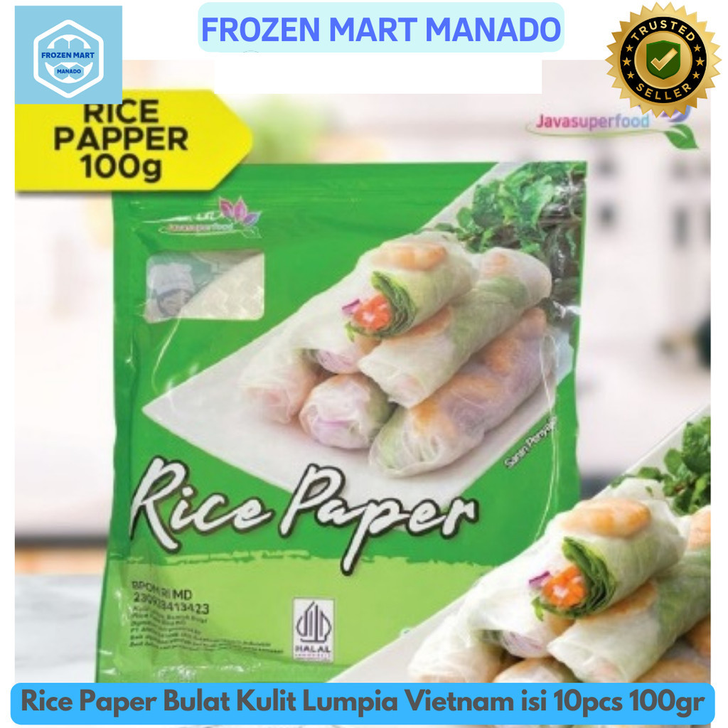 

Rice Paper Bulat Kulit Lumpia Vietnam isi 10pcs 100gr - Frozen Mart Manado (Frozen Food Manado)
