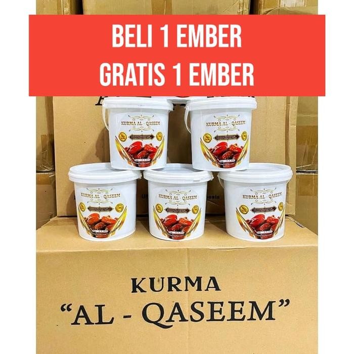 

DAPAT 2 EMBER Kurma AL - QASEEM 500gr Rasa Manis New