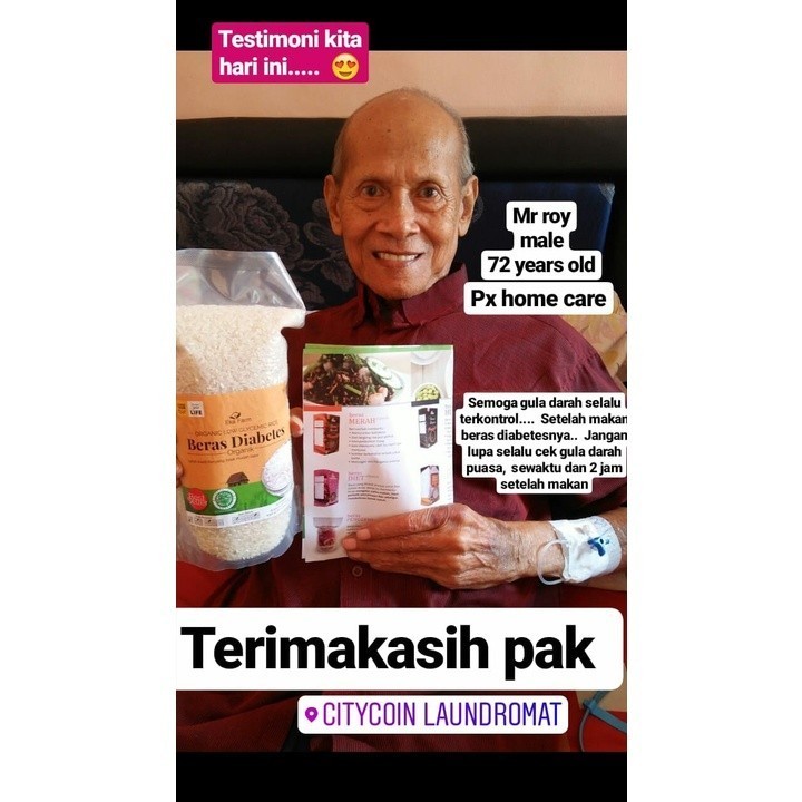 

Terlaris! Beras Diaberice Amandia Organik EKA FARM Kan Vakum 1 Kg