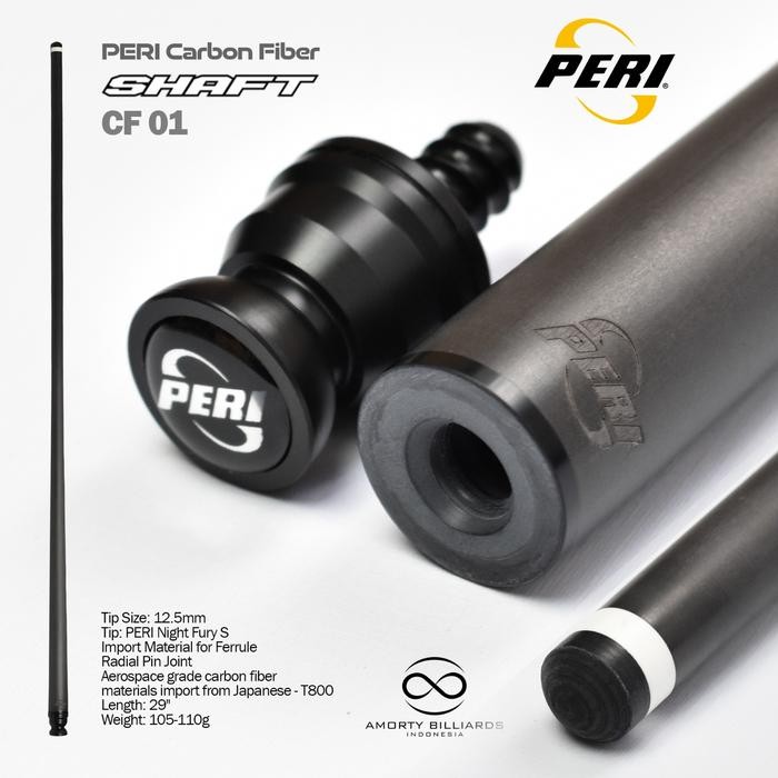 Terlaris Peri Shaft Carbon Fiber Joint Radial / Shaft Play Billiard