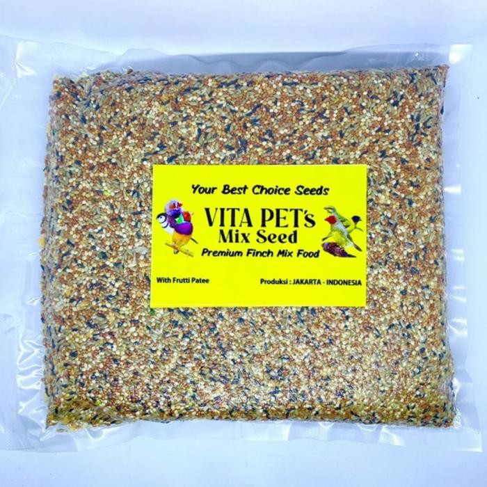 Vita Pet'S Finch Pakan Finch Gould Amadine All Finch Fruit