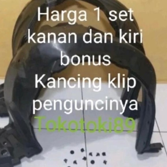 Liner Fender Spakbor Dek Atas Ban Kanan Kiri Vios Yaris Limo Gen 2