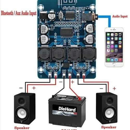 Tpa3118 Xh-M314 2X30W 60 Watt Class D Modul Stereo Bluetooth Digital Amplifier Speaker Audio