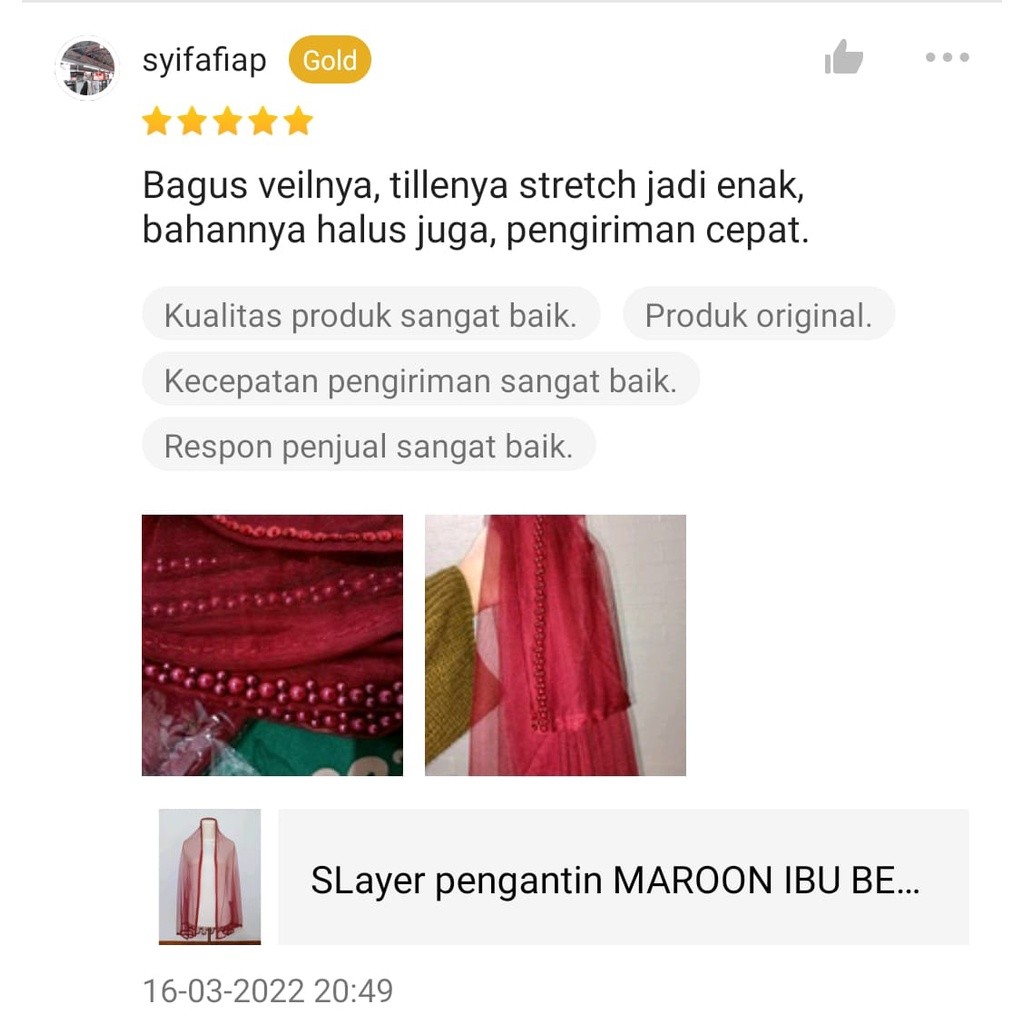 Slayer Pengantin IBU BESAN MAROON / Hijab Pengantin / Veil Pengantin / Veil Pengantin Hijab /