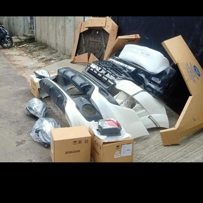 paket upgrade bumper depan belakang Fortuner 2014 2015 TRD set