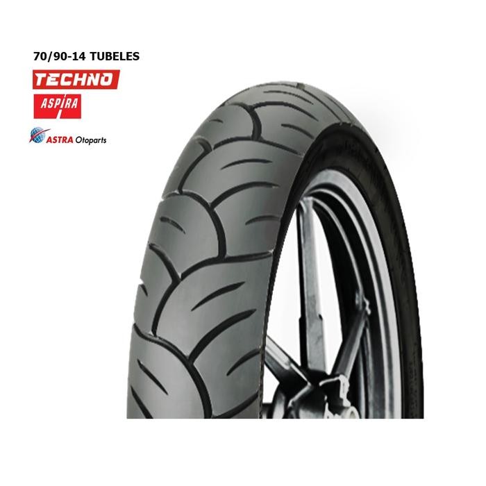 Ban Luar Tubles Ukuran 70/90 14 Techno Merk Aspira Motor Mio ,Mio J