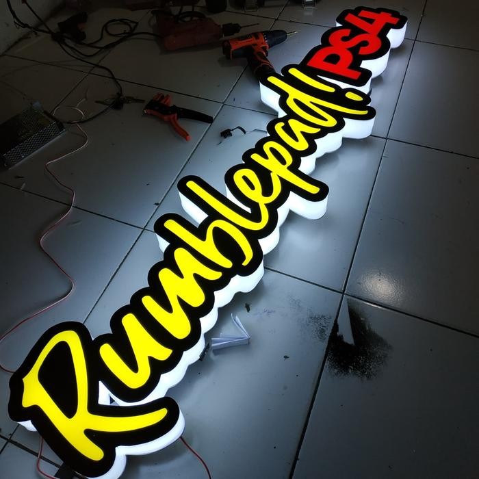 Terlaris Huruf Timbul.Neon Box