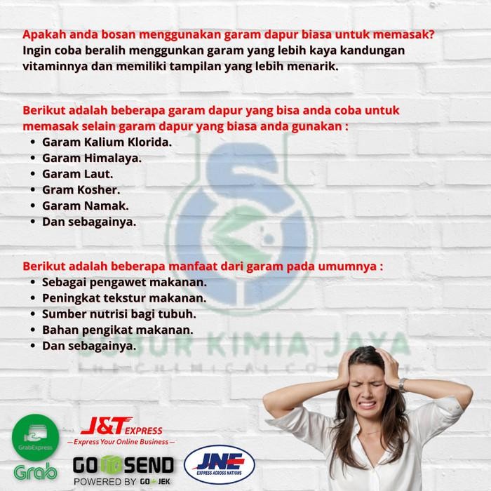 GARAM KALIUM KLORIDA FOOD GRADE / POTASSIUM CHLORIDE / KCL PUTIH 1KG