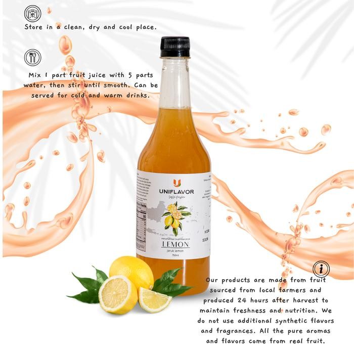 

Tjia Wu - Uniflavor - Natural Sirup Jeruk Pontianak Kemasan Botol 750 Ml Green Lemon