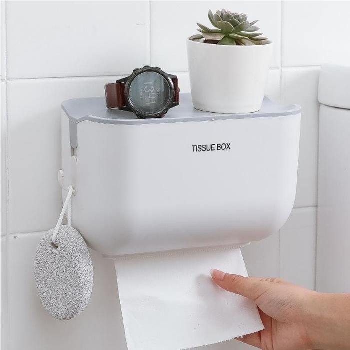 Tempat Tissue Tisu Toilet Wc Roll Gulung Tempel Dinding Keramik