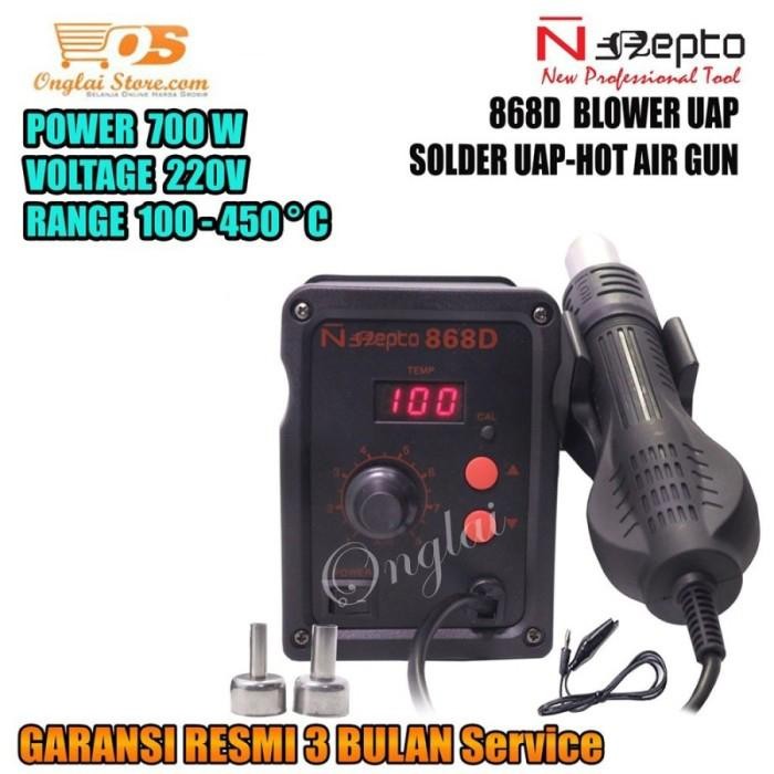 [Dekko Tools] Blower / Solder Uap Nepto 868D / Blower Nepto 868D 868D /S Md Hot Air