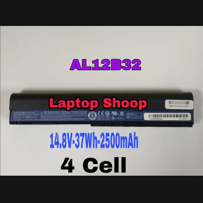 BATTERY LAPTOP ACER 756 AL12A31 AL12B31 AL12B32 AL12B72 AL12X32 ORI TERMURAH