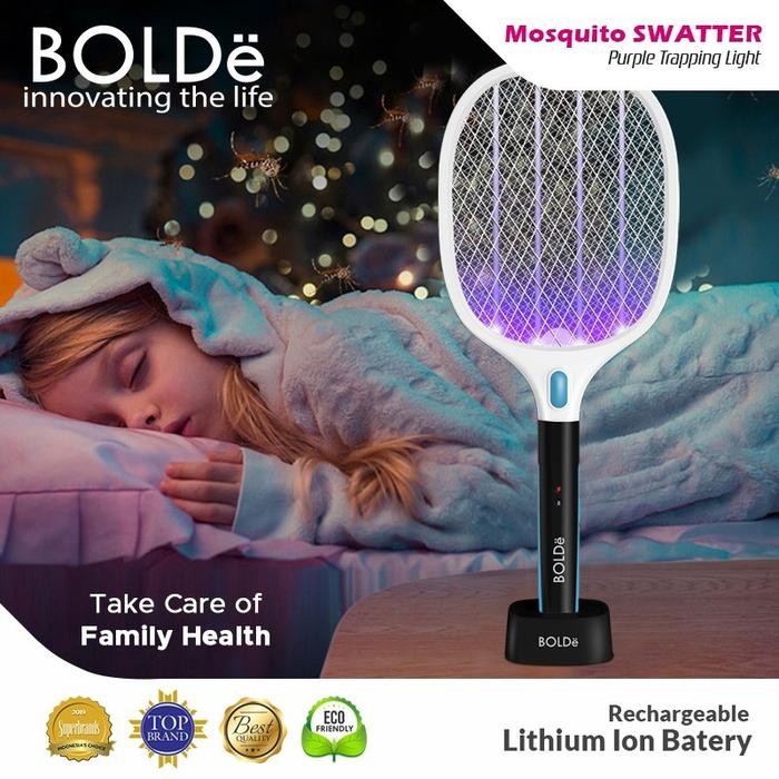 Best Seller Bolde Super Swatter Purple Light - Bolde Raket Nyamuk Super Swatter Grab/Gosend