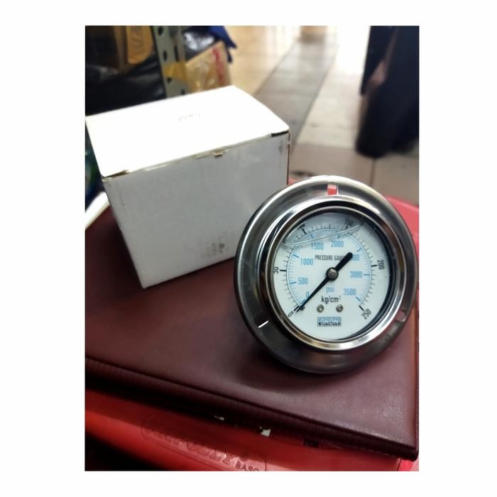 Pressure Gauge 250 Bar 3500 Psi Mrek Scon / Pesure Gauge Hidrolik