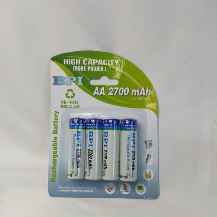 ENELONG BPI NI-MH AA BATTERY 2700MAH WITH BUTTON TOP 4 PCS