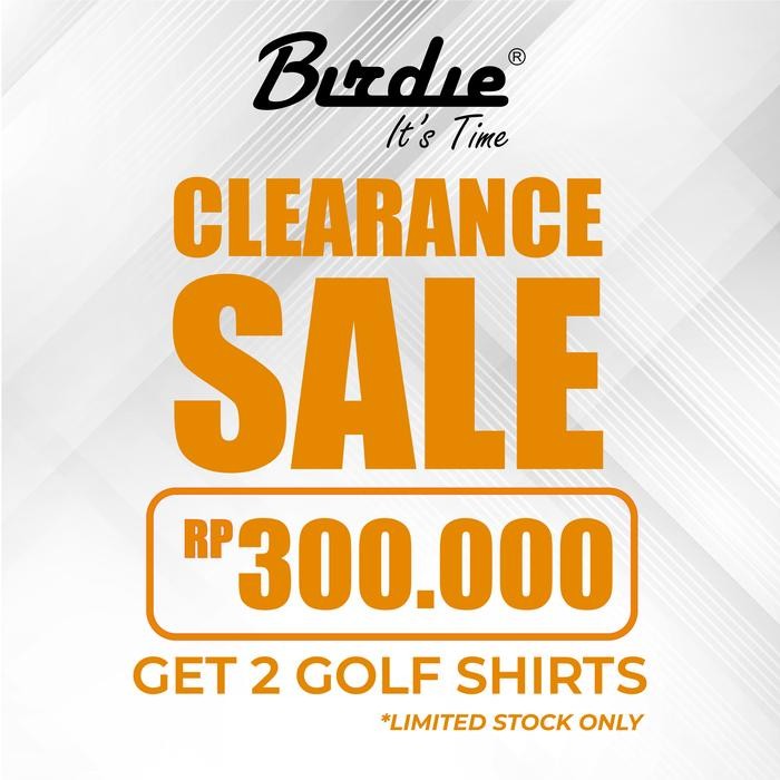 Big Sale Polo Shirt Golf Casual Polyester Drifit Coolmax Birdie